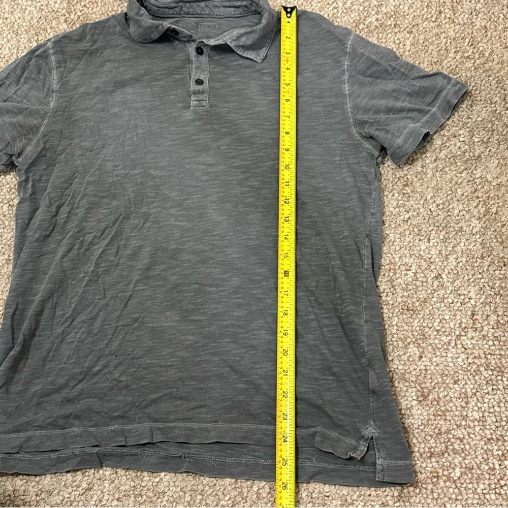 Banana Republic Men's Gray Short-Sleeve Polo Shirt